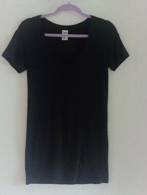 VS Pink Sleepwear Black Short Sleeve T-shirt Size S